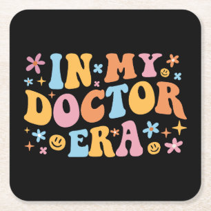 In My Doctor Era I Square Paper Coaster