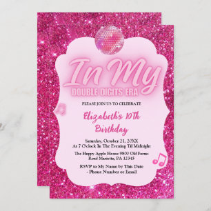 In My Double Digits Era 10th Birthday Invitation