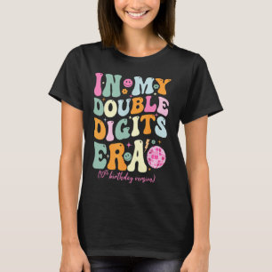 In My Double Digits Era Retro 10 Year Old Birthday T-Shirt
