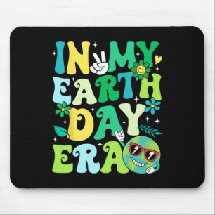 In My Earth Day Groovy Men Women Globe Save The Pl Mouse Pad