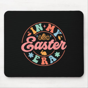 In My Easter Era Retro Groovy Bunny Egg Happy East Mouse Pad