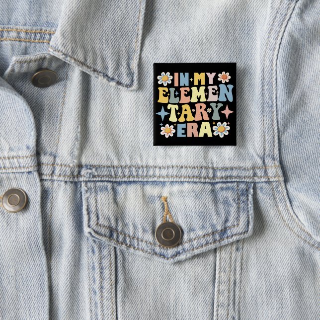 In My Elementary Era 15 Cm Square Badge (In Situ)