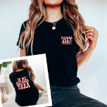 In My Engaged Era Engagement Gift Custom Fiance T-Shirt<br><div class="desc">Celebrate the joy of engagement with the "In My Engaged Era" Engagement Gift Custom Fiancé Dark Coloured T-Shirt – a trendy and personalised choice for the bride-to-be. This dark-coloured tee is more than just clothing; it's a symbol of love and commitment. The trendy wavy retro text adds a cool touch,...</div>