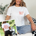 In My Engaged Era Engagement Gift Custom Fiance T-Shirt<br><div class="desc">Celebrate the journey to forever with the "In My Engaged Era" Engagement Gift Custom Fiancé T-Shirt – a personalised and trendy choice for the bride-to-be. This shirt isn't just an outfit; it's a celebration of love and commitment. The wavy retro text adds a cool and trendy touch, making it a...</div>
