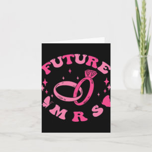 In My Engaged Era Groovy Bride Bachelorette Party  Card