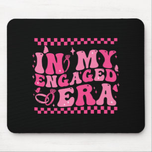 In My Engaged Era Groovy Bride Bachelorette Party Mouse Pad