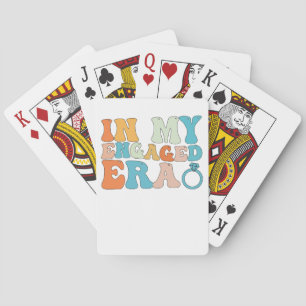In My Engaged Era Groovy Retro Playing Cards