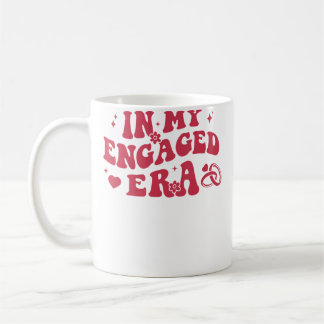 In My Engaged Era Retro Bride Bachelorette Party B Coffee Mug