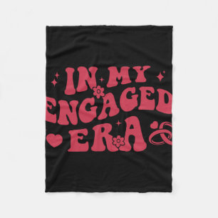 In My Engaged Era Retro Bride Bachelorette Party B Fleece Blanket