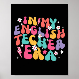 In My English Teacher Era Retro Back To School Cou Poster