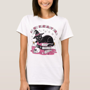 In My Fantasy Era Witchy Black Cat Book Lover T-Shirt