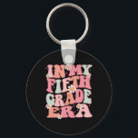 In My Fifth Grade Era Cute Back To School 5th Grad Key Ring<br><div class="desc">In My Fifth Grade Era Cute Back To School 5th Grade Era</div>