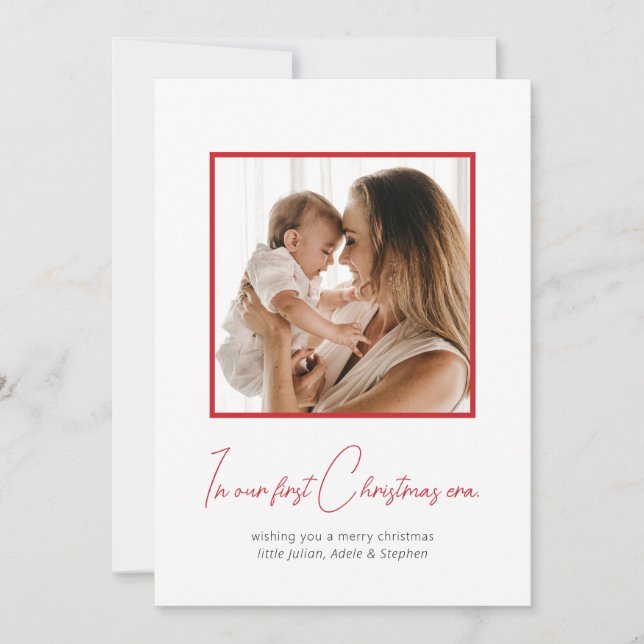 In My First Christmas Era Holiday Card (Front)