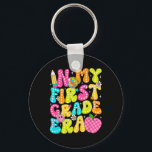 In My First Grade Era 1st Grade Girl Teacher Back  Key Ring<br><div class="desc">In My First Grade Era 1st Grade Girl Teacher Back To School</div>