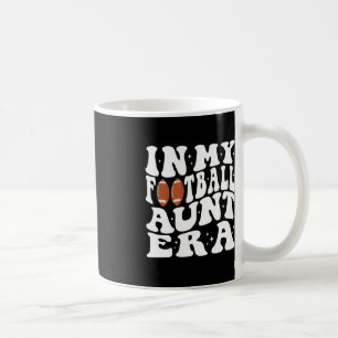 In My Football Aunt Era Groovy Football Auntie Chr Coffee Mug