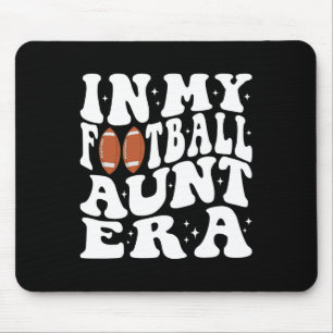 In My Football Aunt Era Groovy Football Auntie Chr Mouse Pad