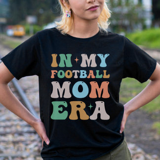 In My Football Mum Era Groovy Retro T-Shirt