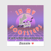 In My Footsteps Podcast Bumper Sticker 2025 Design