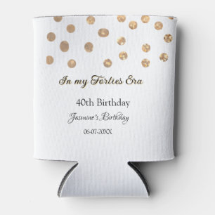 In my Forties era golden dots happy birthday Can Cooler