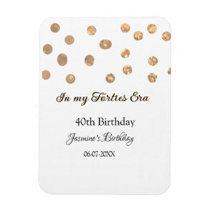 In my Forties era golden dots happy birthday Magnet