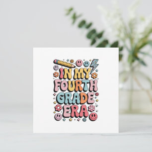 In My Fourth Grade Era 4th Grade Back to School Invitation