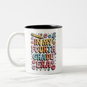 In My Fourth Grade Era 4th Grade Back to School Two-Tone Coffee Mug