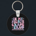 In My Fourth Grade Era Girl Back To School 4th Gra Key Ring<br><div class="desc">In My Fourth Grade Era Girl Back To School 4th Grade Teacher</div>