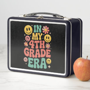 In My Fourth Grade Era Retro 4th Grade Back School Metal Lunch Box
