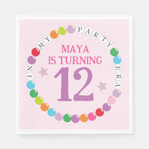 In My Friendship Bracelet Era Birthday Party Napkin