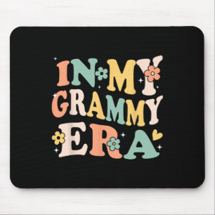 In My Grammy Era Funny Sarcastic Groovy Retro Moth Mouse Pad
