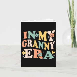 In My Granny Era Funny Sarcastic Groovy Retro Moth Card