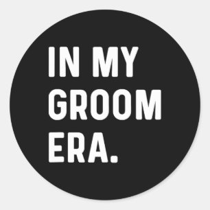 In My Groom Era - Wedding Bachelor Classic Round Sticker