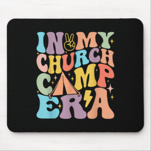 In My Groovy Church Camp Era Summer Vacation Campi Mouse Pad