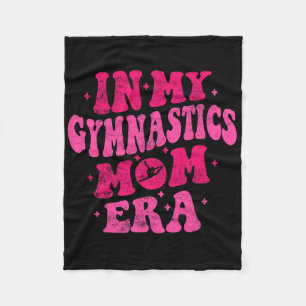 In My Gymnastics Mum Era Funny Gymnastics Mum Moth Fleece Blanket