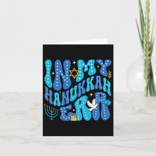 In My Hanukkah Era Happy Chanukah Jewish Pajamakah Card