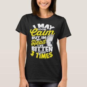 In My Head I ve Bitten You 3 Times Parrot Umbrella T-Shirt