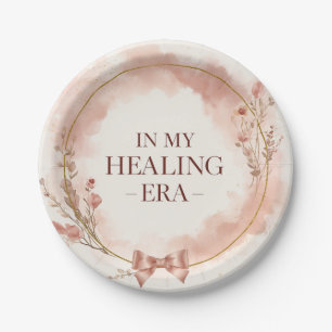 In My Healing Era Elegant Pink Self Love Plates