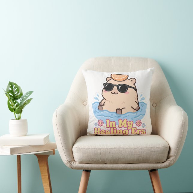 In My Healing Era Funny Capybara Cushion (Chair)