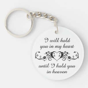 In My Heart Dog Remembrance Personalised Keychain