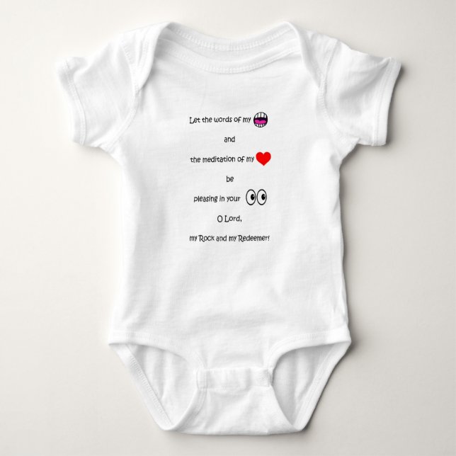 In My Heart Series Baby Romper Bodysuit (Front)