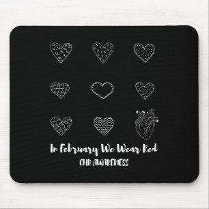 In My Heart Warrior Era Heart Disease Awareness Ch Mouse Pad