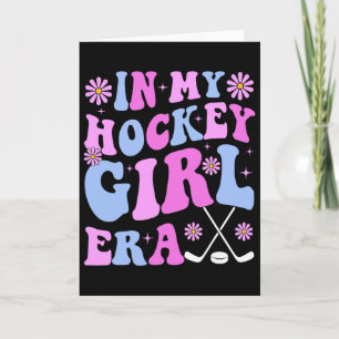 In My Hockey Girl Era Groovy Game Day Hockey Card