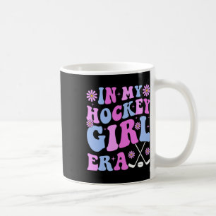 In My Hockey Girl Era Groovy Game Day Hockey  Coffee Mug