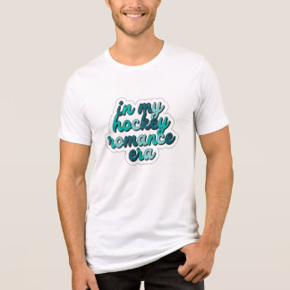 In My Hockey Romance Era Retro Teal BookTok Sports Tri-Blend Shirt