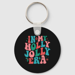 In My Holly Xmas Jolly Para Era Retro Christmas Jo Key Ring
