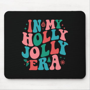 In My Holly Xmas Jolly Para Era Retro Christmas Jo Mouse Pad