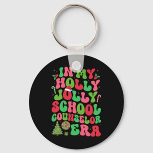 In My Holly Xmas Jolly School Counsellor Era Chris Key Ring