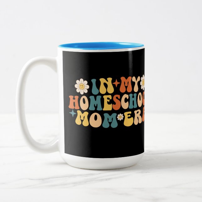 In My Homeschool Mum Era Two-Tone Coffee Mug (Left)