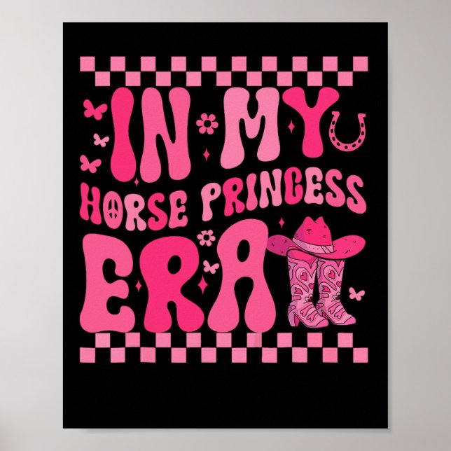 In My Horse Princess Era Horseck Riding Girls Retr Poster (Front)