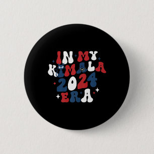 In My Kamala 2024 Era Kamala Harris Election Men W 6 Cm Round Badge